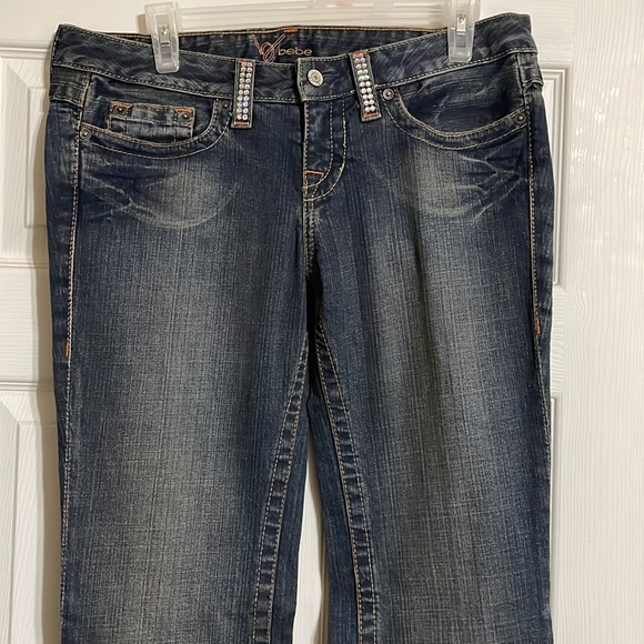 Bebe Swarovski Crystal embellished jeans - Picture 2 of 9